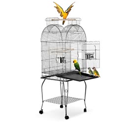 iKayaa Wrounght Iron Bird Parrot Cage