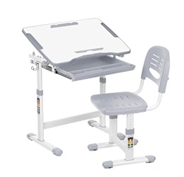 iKayaa Height Adjustable Kid's Study Desk &amp; Chair Set