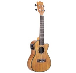 ammoon 24" Cutaway Ukulele Hawaii Guitar Instrument Gift Present