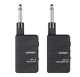 ammoon WS-10 Digital 2.4Ghz Audio Wireless Electric Guitar Transmitter Receiver Set