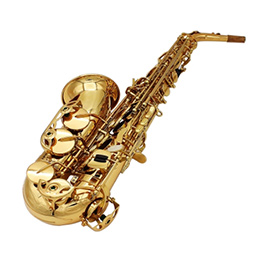 Eb E Sassofono in ottone piatto