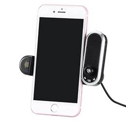 Multi BT Car Kit Phone Holder Handfree Calling FM Transmitter with USB Charger