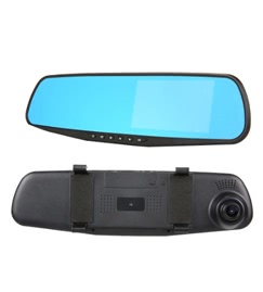 4.3 inch 1080P 140 Degree Wide Angle Car Camera DVR Rearview Mirror