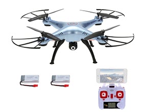 SYMA X5HW 0.3MP Camera Wifi FPV Drone Height Hold CF Mode RC Quadcopter with One Extra Battery