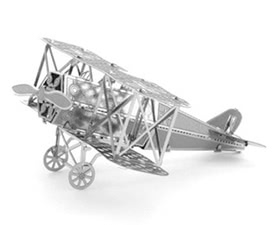 3D Puzzles FOKKER D-VII Fighter - 3D Metal Model Kit - DIY Model Animal Educational Toys