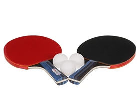 Ametoys Table Tennis Set Ping Pong 2 Paddles 3 Table Tennis Balls and Carry Case