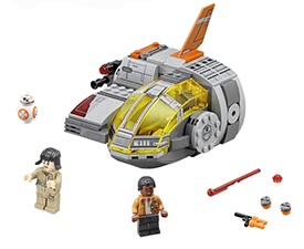 Original Box LEPIN 05125 330pcs Star Wars Episode VIII Resistance Transport Pod