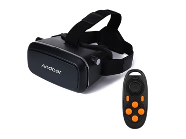 Andoer CST-09 3D VR with MB-852 Mini Multifunctional Wireless Bluetooth V3.0 Selfie Camera Shutter Gamepad